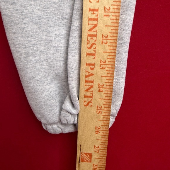 Athleta Girl Heather Gray Fleece Jogger Sweatpants XL 14 Elastic Waist Logo - Picture 4 of 6